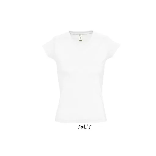 Női póló SOL S SO11388 Sol S Moon - v-nyakú póló -2XL, White