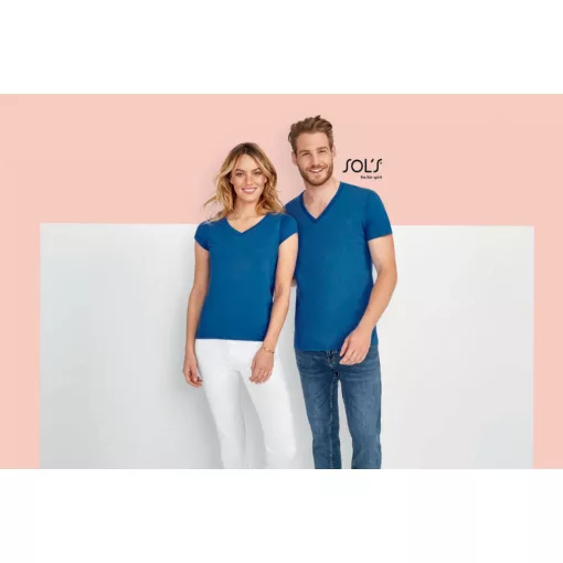 Női póló SOL S SO11388 Sol S Moon - v-nyakú póló -2XL, White