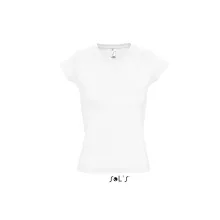 Női póló SOL S SO11388 Sol S Moon - v-nyakú póló -XL, White