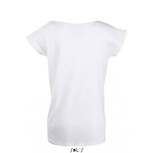 Női póló SOL S SO11398 Sol S Marylin - Rövid Ujjú Hosszú Kimonó póló -S, White