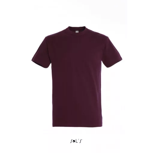 Férfi póló SOL S SO11500 Sol S Imperial - Környakú póló -M, Burgundy