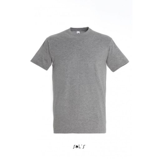 Férfi póló SOL S SO11500 Sol S Imperial - Környakú póló -5XL, Grey Melange