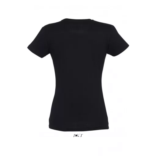 Női póló SOL S SO11502 Sol S Imperial Women - Környakú poló -S, Deep Black