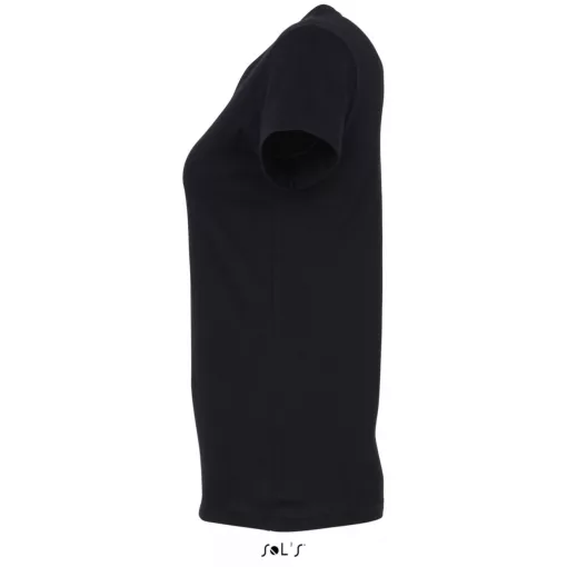 Női póló SOL S SO11502 Sol S Imperial Women - Környakú poló -S, Deep Black