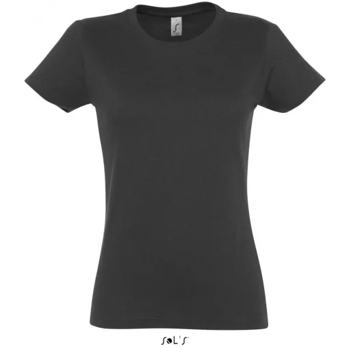 Női póló SOL S SO11502 Sol S Imperial Women - Környakú poló -S, Dark Grey