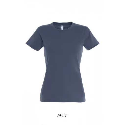 Női póló SOL S SO11502 Sol S Imperial Women - Környakú poló -S, Navy