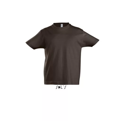 Gyerek póló SOL S SO11770 Sol S Imperial Kids - Round neck T-Shirt -6A, Chocolate