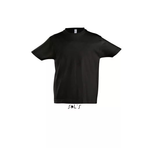 Gyerek póló SOL S SO11770 Sol S Imperial Kids - Round neck T-Shirt -6A, Deep Black