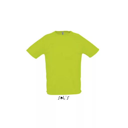 Férfi póló SOL S SO11939 Sol S Sporty - Raglan Sleeved T-Shirt -XS, Neon Green