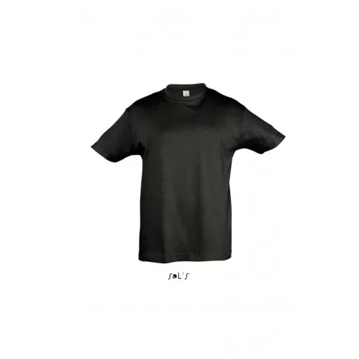 Gyerek póló SOL S SO11970 Sol S Regent Kids - Round neck T-Shirt -8A, Deep Black