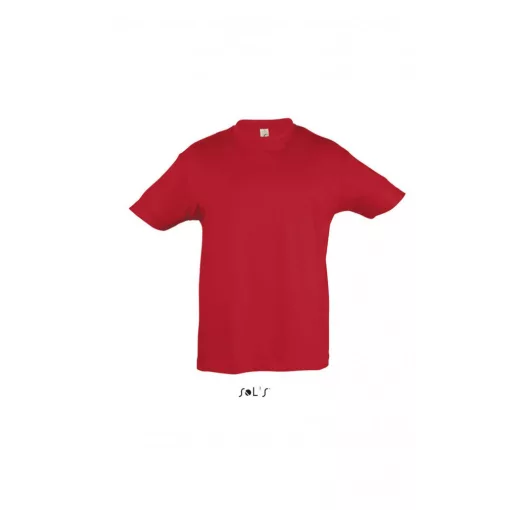 Gyerek póló SOL S SO11970 Sol S Regent Kids - Round neck T-Shirt -12A, Red