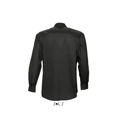 Férfi ing SOL S SO16000 Sol S Boston - Long Sleeve Oxford Men S Shirt -XL, Black
