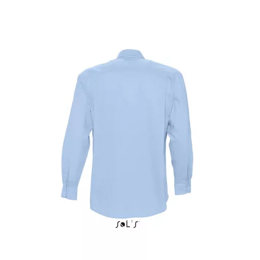 Férfi ing SOL S SO16000 Sol S Boston - Long Sleeve Oxford Men S Shirt -S, Sky Blue