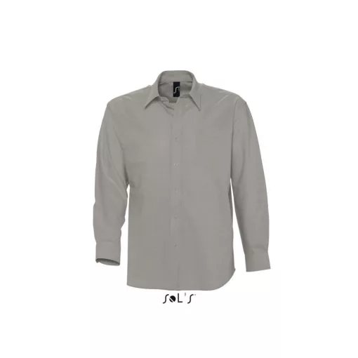 Férfi ing SOL S SO16000 Sol S Boston - Long Sleeve Oxford Men S Shirt -2XL, Silver