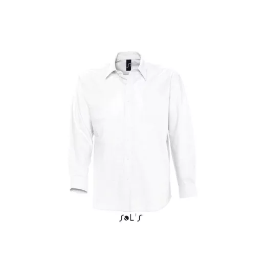 Férfi ing SOL S SO16000 Sol S Boston - Long Sleeve Oxford Men S Shirt -3XL, White
