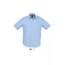 Férfi ing SOL S SO16010 Sol S Brisbane - Short Sleeve Oxford Men S Shirt -4XL, Sky Blu