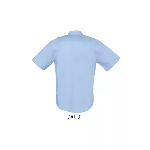 Férfi ing SOL S SO16010 Sol S Brisbane - Short Sleeve Oxford Men S Shirt -4XL, Sky Blu