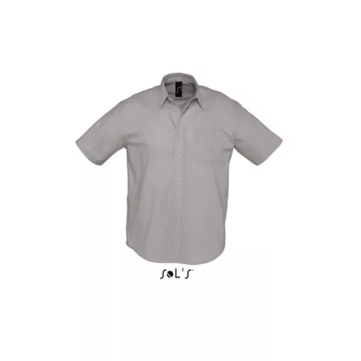 Férfi ing SOL S SO16010 Sol S Brisbane - Short Sleeve Oxford Men S Shirt -M, Silver
