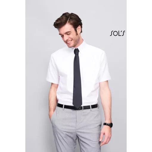 Férfi ing SOL S SO16010 Sol S Brisbane - Short Sleeve Oxford Men S Shirt -S, White