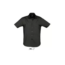 Férfi ing SOL S SO17030 Sol S Broadway - Short Sleeve Stretch Men S Shirt -2XL, Black