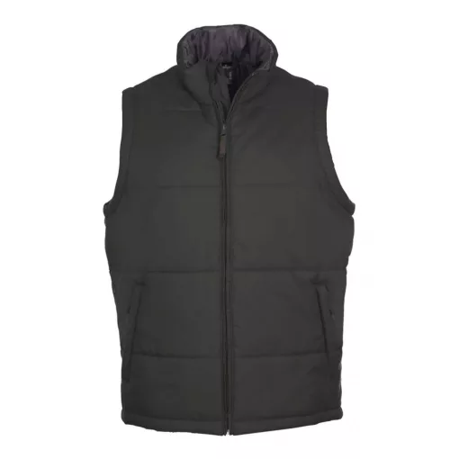 Uniszex mellény SOL S SO44002 Sol S Warm - Quilted Bodywarmer -M, Charcoal Grey