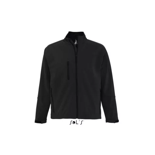 Férfi kabát SOL S SO46600 Sol S Relax - Men S Softshell Zipped Jacket -M, Black