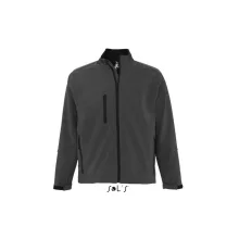 Férfi kabát SOL S SO46600 Sol S Relax - Men S Softshell Zipped Jacket -M, Charcoal Gre