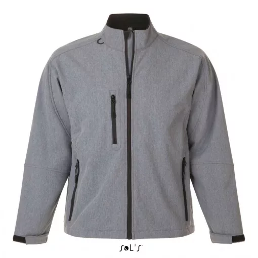 Férfi kabát SOL S SO46600 Sol S Relax - Men S Softshell Zipped Jacket -S, Grey Melange