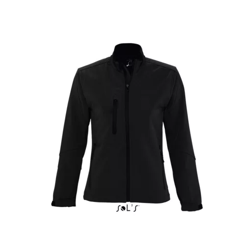 Női kabát SOL S SO46800 Sol S Roxy - Women S Softshell Zipped Jacket -S, Black