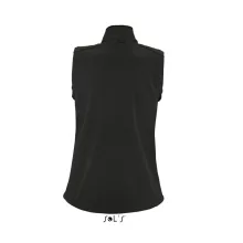Női kabát SOL S SO46801 Sol S Rallye Women - Sleeveless Softshell Jacket -2XL, Black