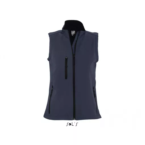 Női kabát SOL S SO46801 Sol S Rallye Women - Sleeveless Softshell Jacket -S, French Na