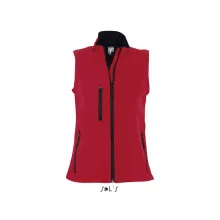 Női kabát SOL S SO46801 Sol S Rallye Women - Sleeveless Softshell Jacket -M, Pepper Re