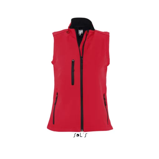 Női kabát SOL S SO46801 Sol S Rallye Women - Sleeveless Softshell Jacket -XL, Pepper R