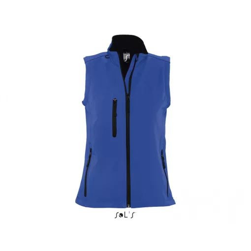 Női kabát SOL S SO46801 Sol S Rallye Women - Sleeveless Softshell Jacket -M, Royal Blu