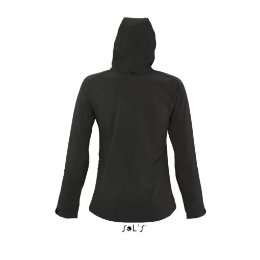 Női SOL S SO46802 Sol S Replay Women - Hooded Softshell -S, Black