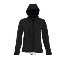 Női SOL S SO46802 Sol S Replay Women - Hooded Softshell -XL, Black