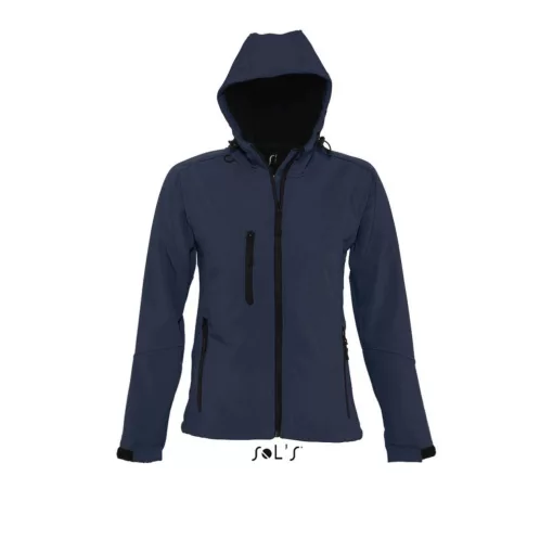 Női SOL S SO46802 Sol S Replay Women - Hooded Softshell -XL, French Navy