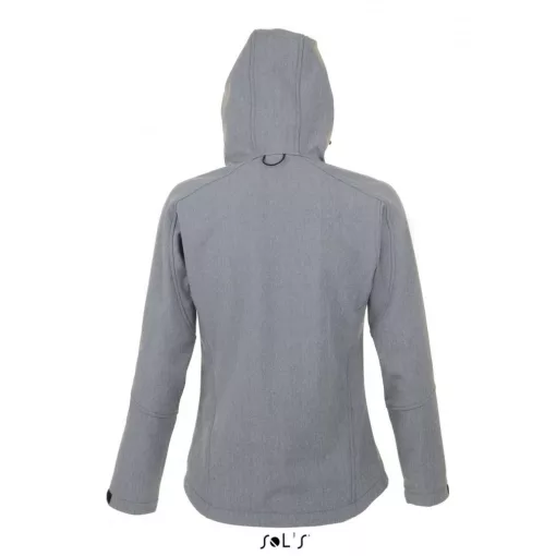 Női SOL S SO46802 Sol S Replay Women - Hooded Softshell -XL, Grey Melange