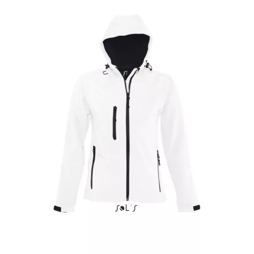 Női SOL S SO46802 Sol S Replay Women - Hooded Softshell -S, White