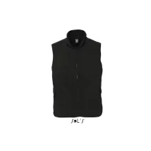 Uniszex SOL S SO51000 Sol S norway - Sleeveless Fleece Cardigan -3XL, Black