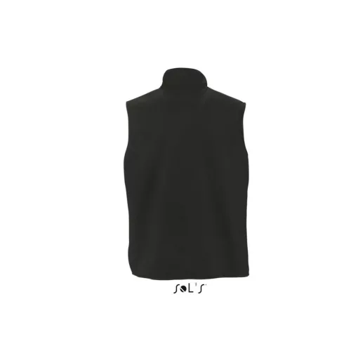 Uniszex SOL S SO51000 Sol S norway - Sleeveless Fleece Cardigan -3XL, Black