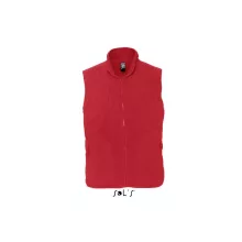 Uniszex SOL S SO51000 Sol S norway - Sleeveless Fleece Cardigan -S, Red
