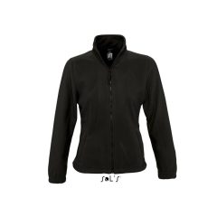 Női kabát SOL S SO54500 Sol S north Women - Zipped Fleece Jacket -M, Black