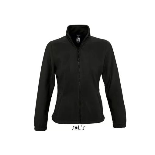 Női kabát SOL S SO54500 Sol S north Women - Zipped Fleece Jacket -S, Black