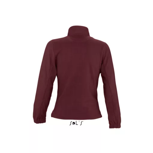 Női kabát SOL S SO54500 Sol S north Women - Zipped Fleece Jacket -2XL, Burgundy