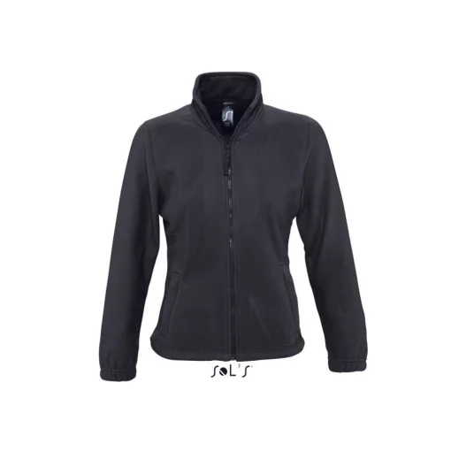 Női kabát SOL S SO54500 Sol S north Women - Zipped Fleece Jacket -S, Charcoal Grey