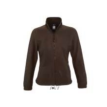 Női kabát SOL S SO54500 Sol S north Women - Zipped Fleece Jacket -S, Dark Chocolate