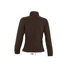 Női kabát SOL S SO54500 Sol S north Women - Zipped Fleece Jacket -S, Dark Chocolate