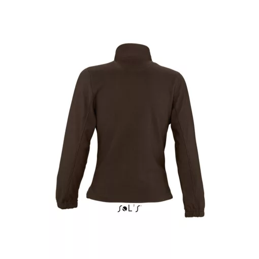 Női kabát SOL S SO54500 Sol S north Women - Zipped Fleece Jacket -S, Dark Chocolate
