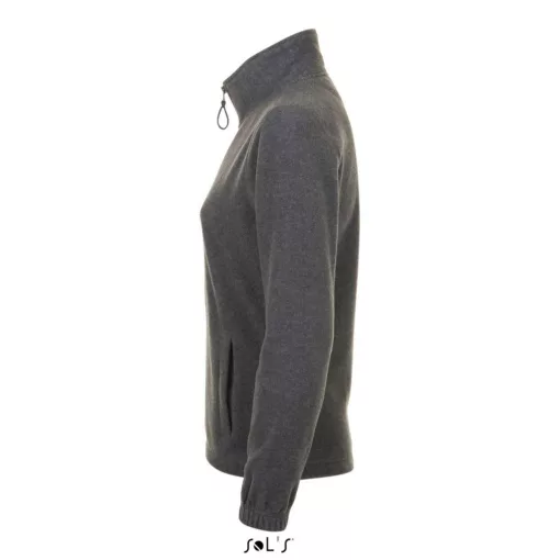 Női kabát SOL S SO54500 Sol S north Women - Zipped Fleece Jacket -L, Grey Melange